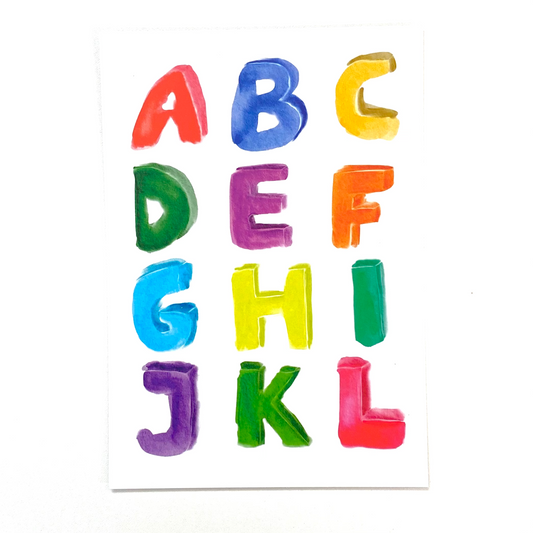 Neu im Store - die kunterbunte ABC Karte