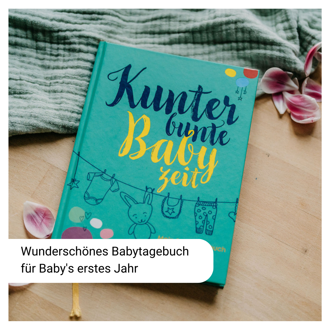 Babytagebuch | Erinnerungsbuch | Babyjournal | Babybuch | Babyalbum | Tagebuch Baby | Geschenkidee Geburt | Geschenk Babyshower | Geschenk Baby