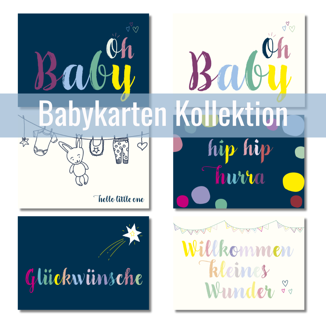 Karte zur Geburt von Zwillingen - "Zwei kleine Wunder"