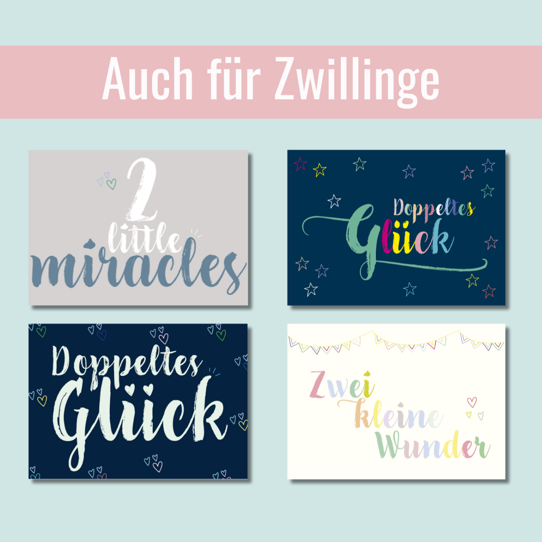 Karte zur Geburt - "Oh Baby"