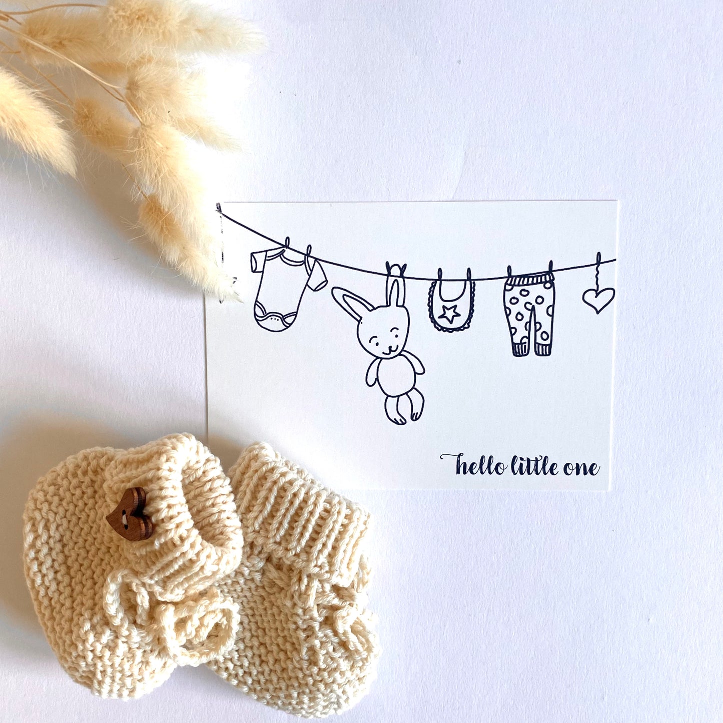 Karte zur Geburt - "Hello Little one"