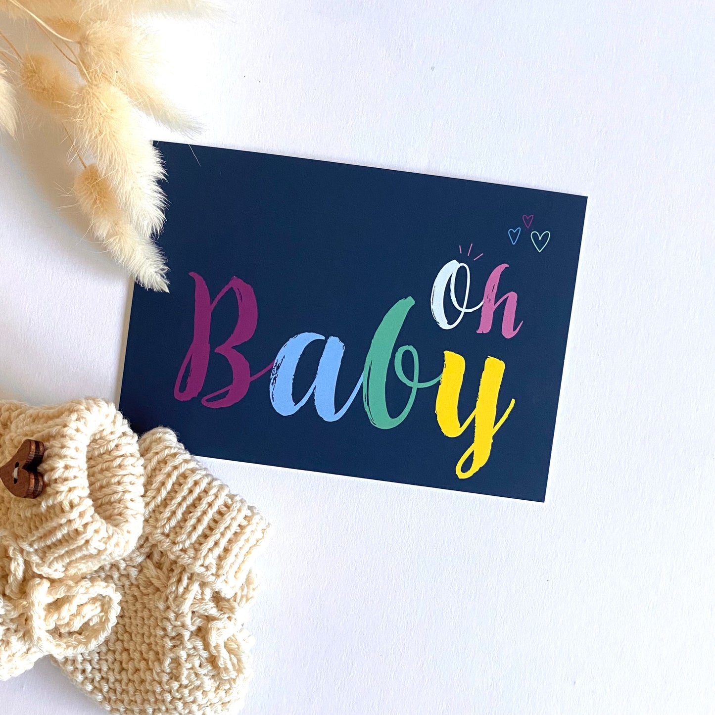 Karte zur Geburt - "Oh Baby"