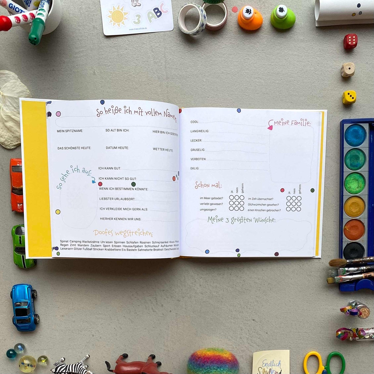 Freundschaftsbuch Grundschule | Freundebuch | Freundschaftsbuch | Erinnerungsbuch