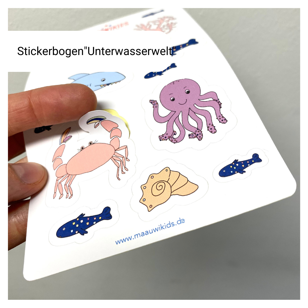 Sticker "Unterwasserwelt" zur Einschulung