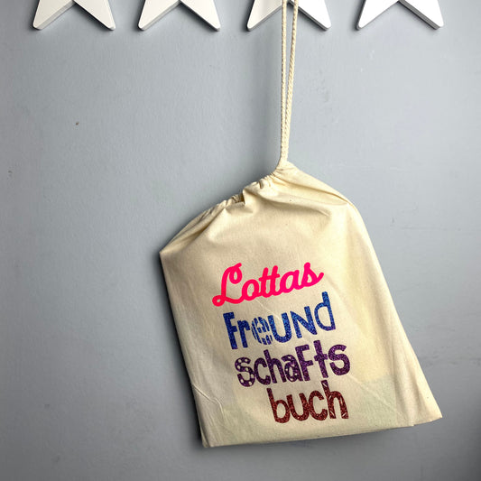 Personalisierte Freundebuch Tasche