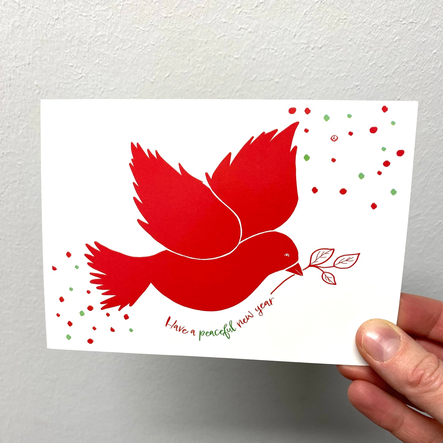 Weihnachtskarte "Peaceful New Year"