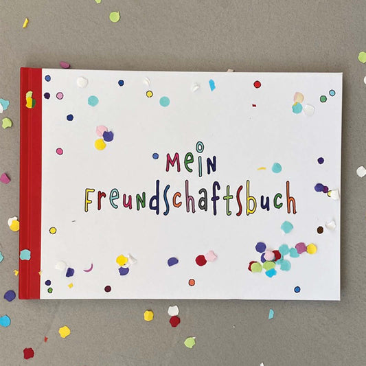Freundebuch Grundschule im süßen Konfetti Look