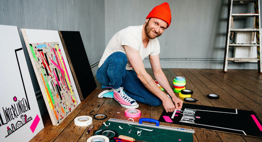 Kreativaufgabe Meine Stimme zählt: TAPE ART mit Matthias