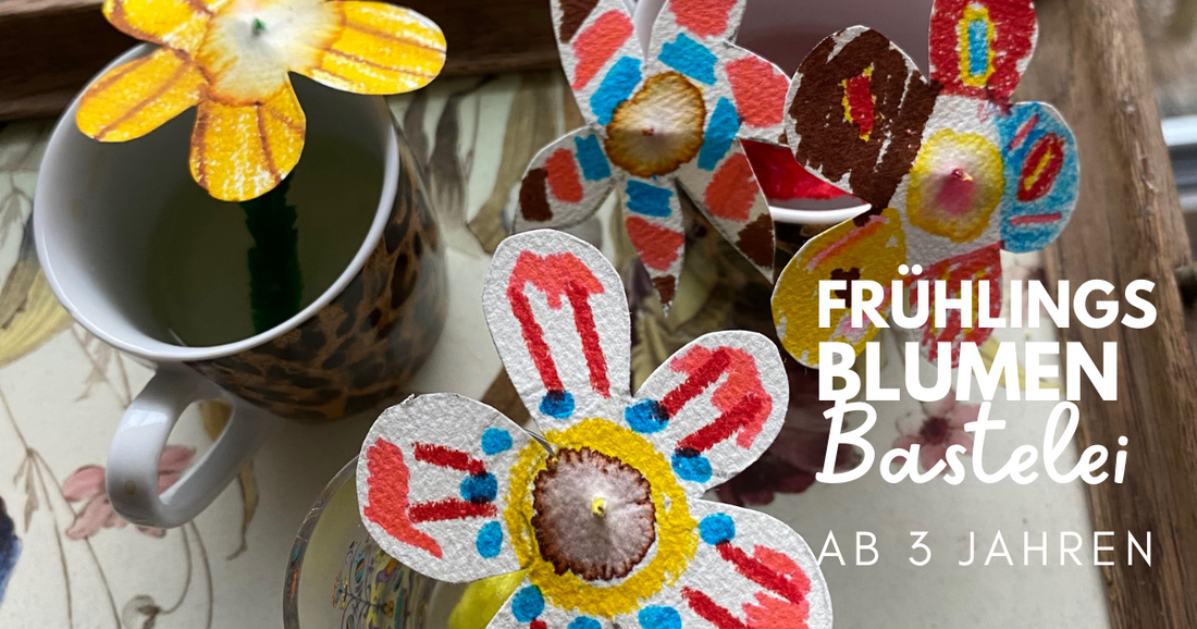 Frühlingsblumen-Bastelei ab 3 Jahren