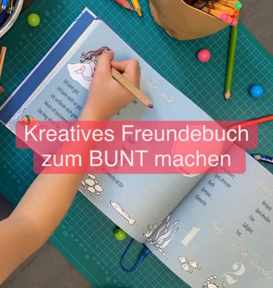 So wird Kreativität in meinen Freundebüchern angeregt