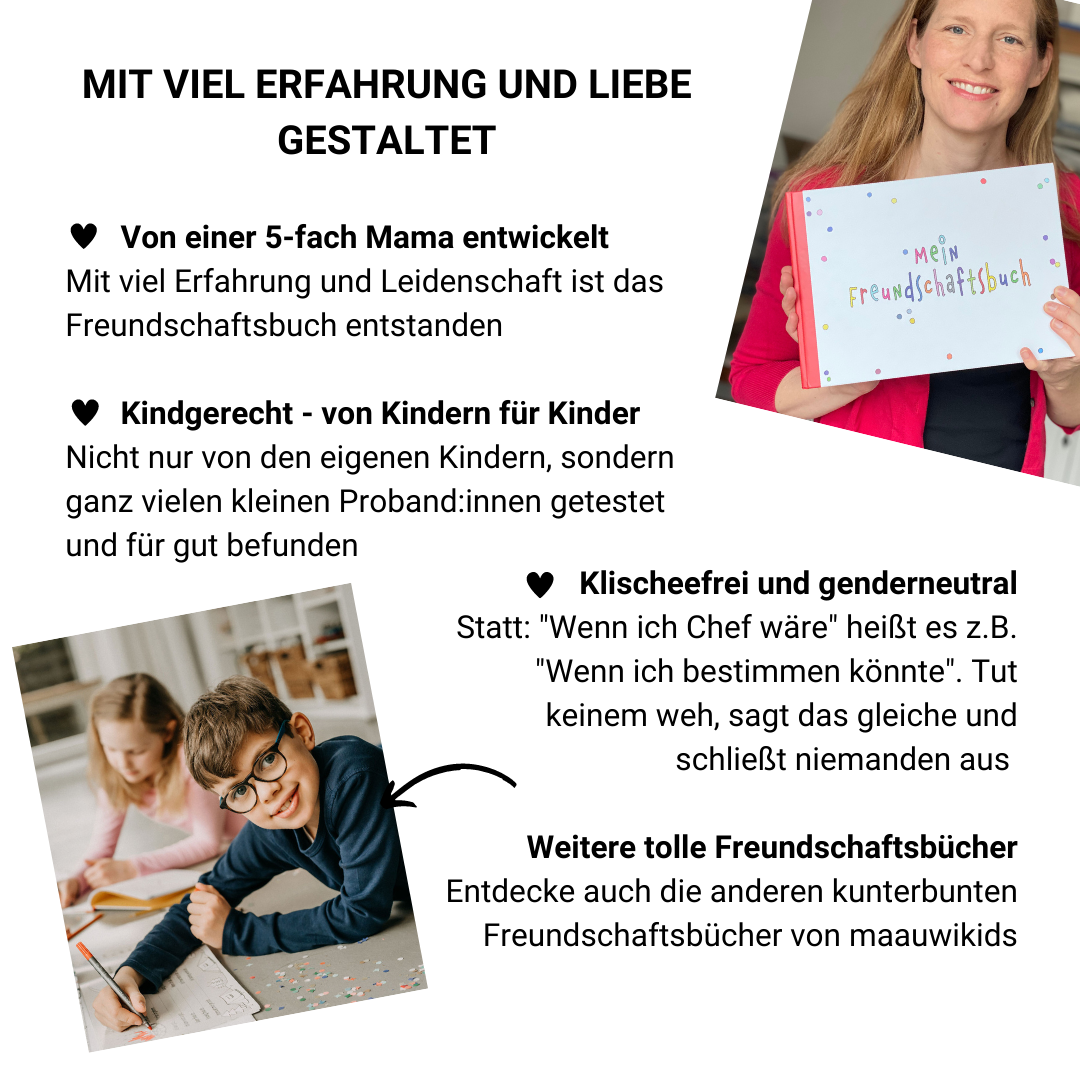 Freundschaftsbuch Konfetti