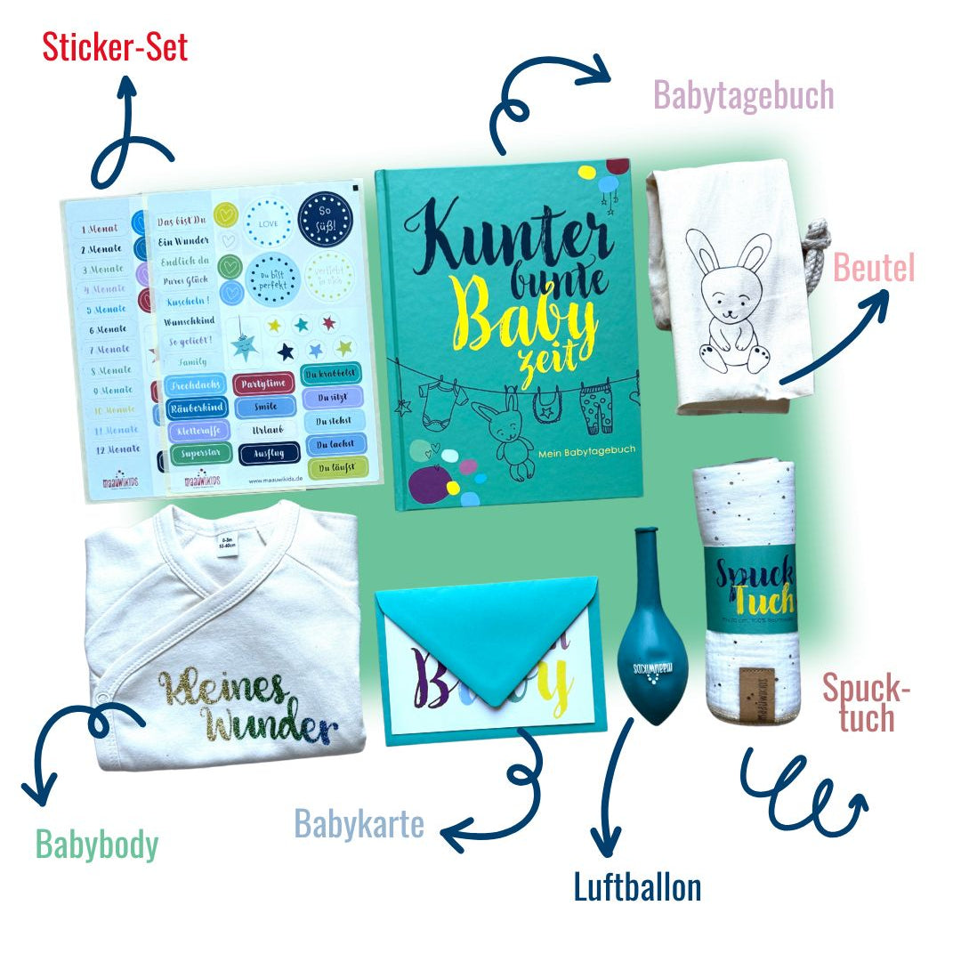 Geschenkset zur Geburt Baby Box Geschenk zur Geburt
