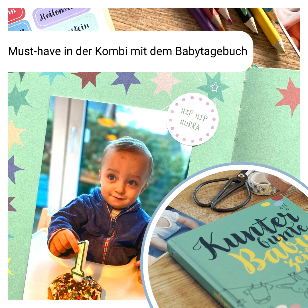 Babytagebuch und Sticker