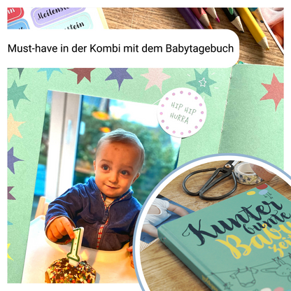 Babytagebuch und Sticker