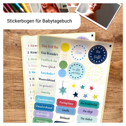 Set Sticker Babytagebuch