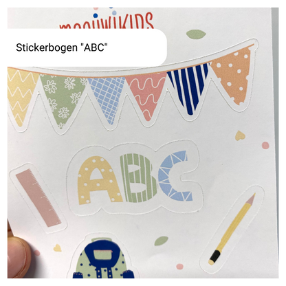 Sticker "ABC" zur Einschulung