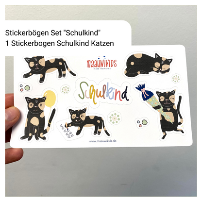 Stickerbogen SET "Schulkind" zur Einschulung