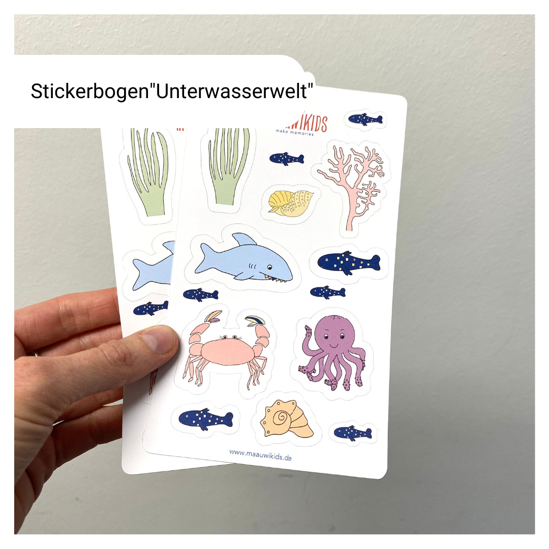 Sticker "Unterwasserwelt" zur Einschulung