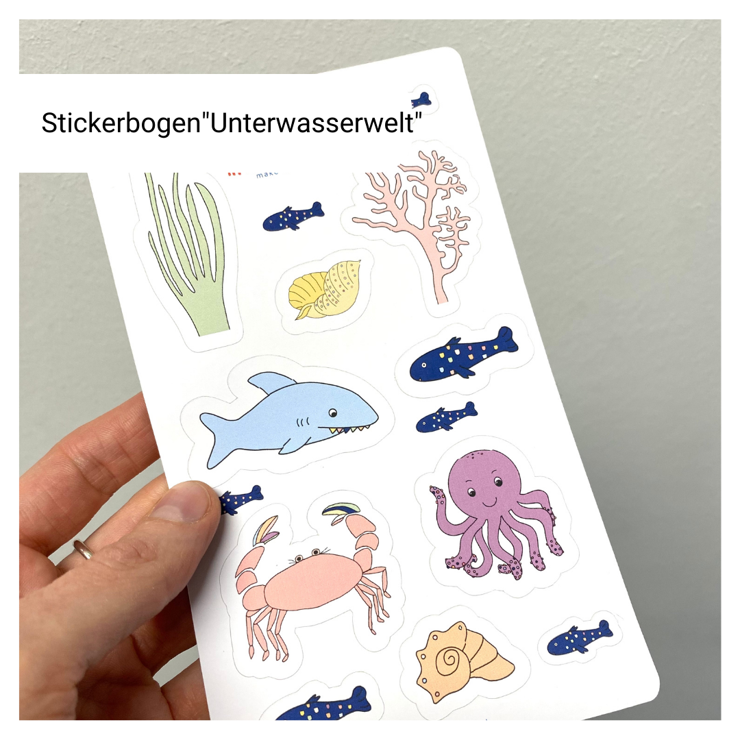 Sticker "Unterwasserwelt" zur Einschulung