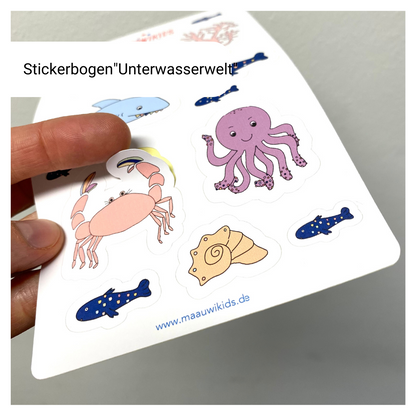 Sticker "Unterwasserwelt" zur Einschulung