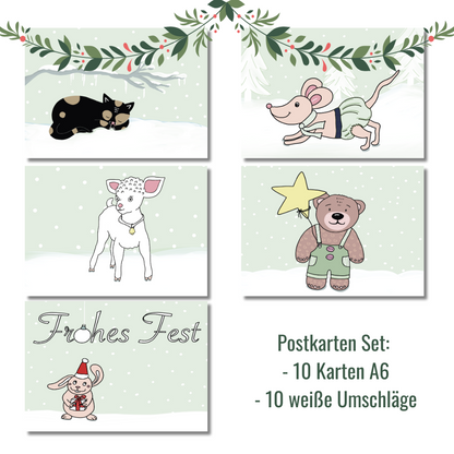 Weihnachtskarte Bär