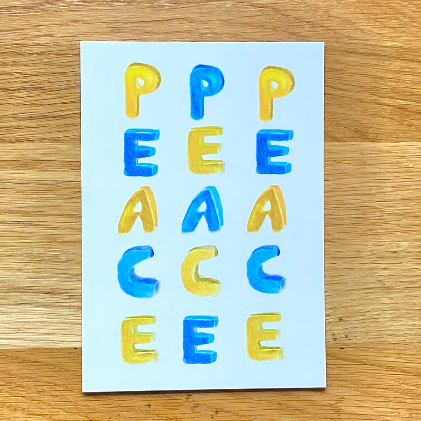 Friedenskarte "Peace"